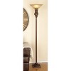 Metal Floor lamp Torchiere Brown - Olivia & May - 2 of 3