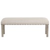 Rustic Upholstered Dining Bench, Dining Table Bench for Bedroom Dining Room Living Room Entryway - Morden Fort - 4 of 4