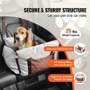 VEVOR Dog Car Seat, Waterproof Dog Booster Seat for Car with Side Handles and A Storage Pocket, Clip-On Safety Leash and PP Cotton Filling - 3 of 4