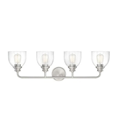 Savoy House Vale 4 - Light Vanity in  Satin Nickel