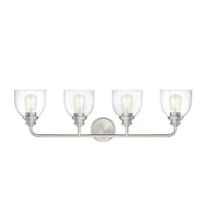 Savoy House Vale 4 - Light Vanity in  Satin Nickel - 1 of 3