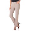 Rekucci Women’s 5 Pocket Straight Leg Pants with Stretch Waistband – Slim Fit Business Casual Trousers - Khaki, 16 - 4 of 4