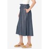 Woman Within Women's Plus Size Drawstring Denim Skirt - image 4 of 4