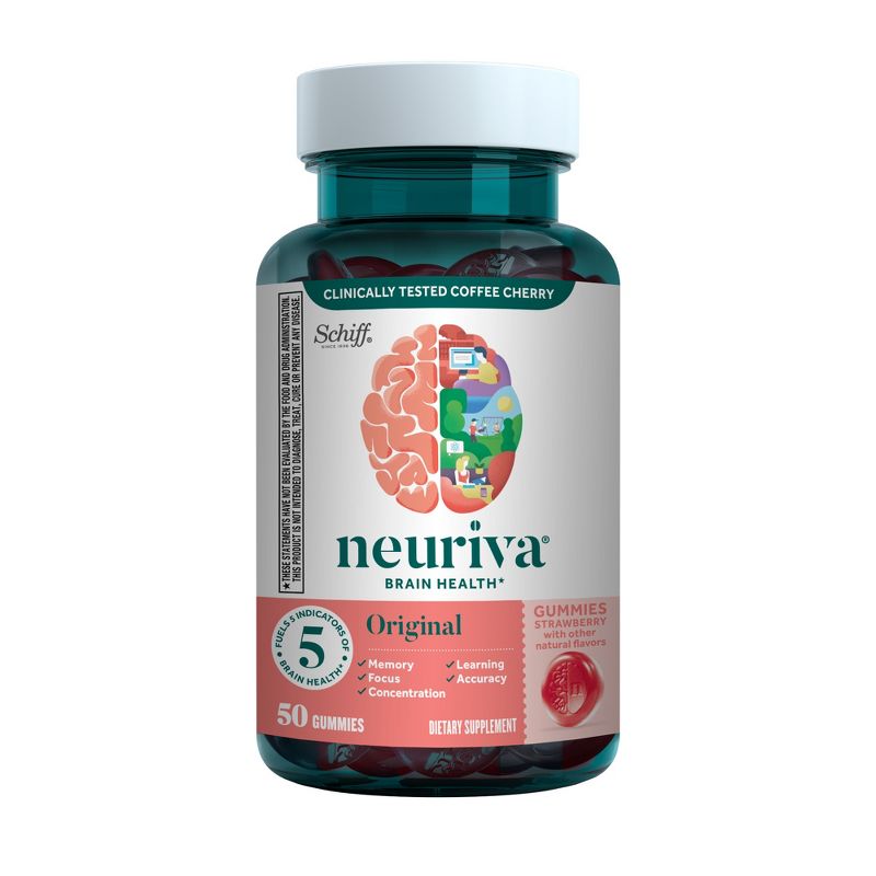 Neuriva Original Brain Performance Gummy - 50ct, 1 of 12