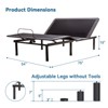 Vipbear Smart Adjustable Bed Frame with Mattress/Without Mattress,12/14 in Gel Memory Foam Medium-Firm Mattress in Box,Adjustable with Wireless Remote - 2 of 4