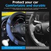 TruAIR Elastic Car Steering Wheel Cover, Leather Anti-Slip Universal Steering Protector - 3 of 4