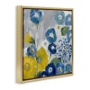 Stupell Industries Blue & Yellow Abstract Poppies, 18" x 18" - 3 of 4