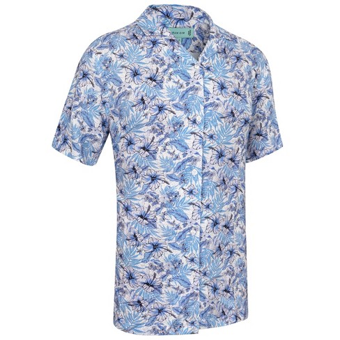 Mio Marino Mens Casual Button-down Hawaiian Short Sleeve Shirt ...