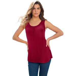 Roaman's Ultra Drape Tank Top - 1 of 2