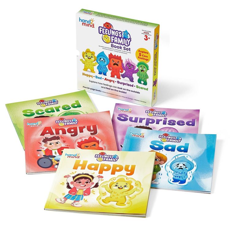 Hand2Mind Feelings Family Book Set Happy Sad Angry Scared & Surprised: Sensory Development Teaching Tool, 1 of 7