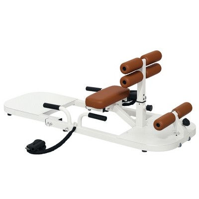 Soozier Foldable Sissy Squat Machine, Multipurpose Hip Thrust Machine with Push Up Stand