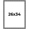 PosterPalooza | Distressed Black Picture Frame - UV Acrylic, Foam Board Backing, Hanging Hardware - 2 of 4