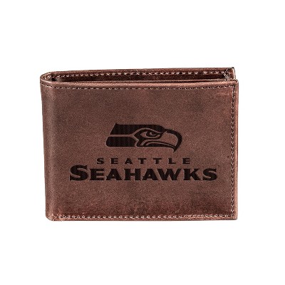 Evergreen Seattle Seahawks Bi-Fold Wallet, Brown
