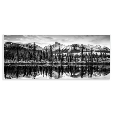 Stupell Industries Monochrome Lake Reflection Wall Plaque Art