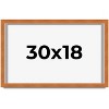 PosterPalooza | Flat Brown Picture Frame - UV Acrylic, Backing Board, Hanging Hardware Included - 2 of 4