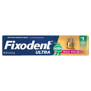 Fixodent Ultra Max Hold Plus Scope Secure Denture Adhesive 1.8oz - 1 of 4