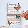 The Lakeside Collection Butterfly Wood Decor Block Sign Hanging Sign Or Butterfly Block Sign - 2 of 2