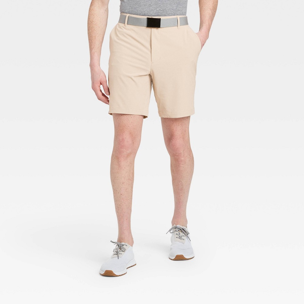 Men's Big & Tall Heather Golf Shorts - All in Motion Khaki 50, Green was $30.0 now $20.0 (33.0% off)