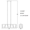 VAXCEL Oslo 5L Black Urban Loft Linear Chandelier Island Pendant Light Fixture - 4 of 4
