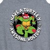 Women's - Teenage Mutant Ninja Turtles - Have A Turtley Awesome Holiday Graphic Racerback Tank - 2 of 4