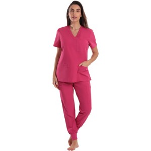 Just Love Women's V-Neck Scrub Set with Jogger Pants  Comfortable and Stylish Medical Uniform - 1 of 1