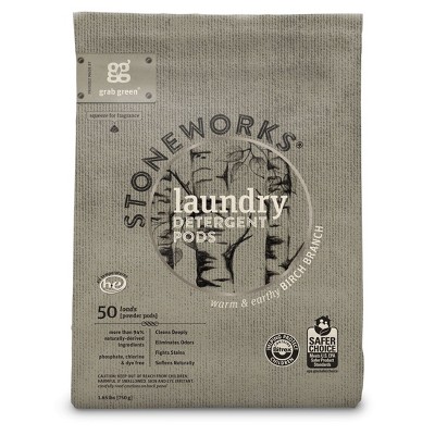Grab Green Stoneworks Laundry Detergent Pods, Birch Branch Scent