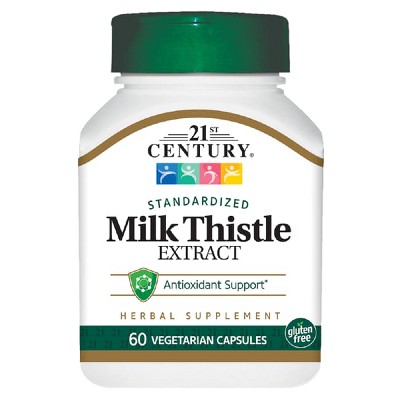21st Century Herbal Supplements Standardized Milk Thistle Extract Capsule 60ct