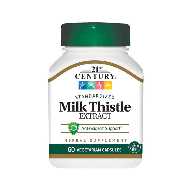 21st Century Herbal Supplements Standardized Milk Thistle Extract Capsule 60ct, 1 of 3