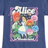 Girls' - Disney - Alice In Wonderland Fitted Short Sleeve Graphic T-Shirt - 2 of 4