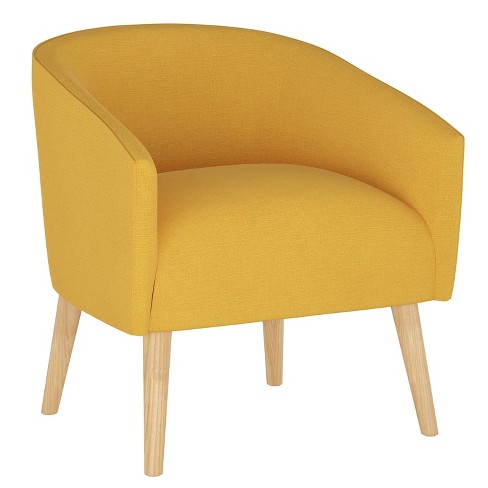 Deco Chair Linen French Yellow Skyline Furniture Target