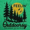 Womens Funny T Shirts Feelin Outdoorsy Sarcastic Nature Graphic Novelty Tee For Ladies - Crazy Dog Women's T Shirt For Campers Green L - 2 of 4