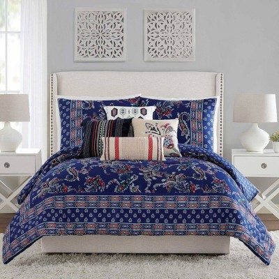 Full/Queen 3Pc Romantic Paisley Comforter Set Blue - Vera Bradley