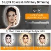 FUNTOUCH Rechargeable Lighted Oval Wall Mounted Makeup Mirror 2-Sided 1X/7X Magnifying 3 Lights Option Dimmable Extended Foldable Arm - 4 of 4