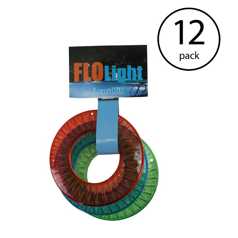 Colored Lens Kit FLOlight Jetlight Pool Wireless Return Light 3 Pack (12 Pack), 2 of 7