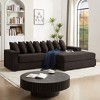 KWPZQEB 104'' Modular Sectional Sofa Couches, L-Shape Couch with 8 Pillows & 2 Armrest Storage Space, Comfy Sectional Couches for Living Room - 2 of 4