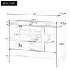 GDFStudio Joyce 36" Solid Wood Bathroom Vanity with Sink and Storage Drawers - 4 of 4