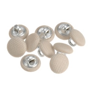 Unique Bargains Round Metal Sewing Cloth Covered Button 10 Pcs - 1 of 4