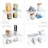 LunaLulinlk (5 pack) Folding Metal Kitchen Pantry Organization Wire Shelf, White - 4 of 4