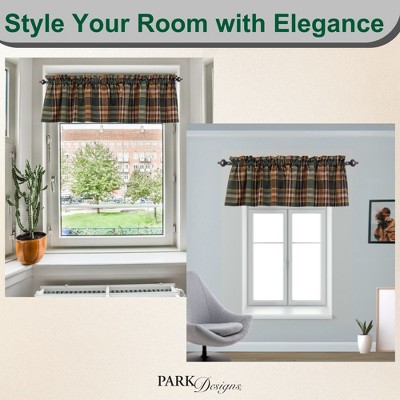 Rustic Plaid Cotton Rod Pocket Valance 72" x 14"