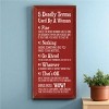 Slickblue Humorous Wood Wall Sign – 5 Deadly Woman Terms Explained – Rustic Home or Office Decor 9x18 - 2 of 3