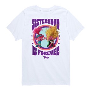 Boys' - Trolls - Sisterhood Is Forever Poppy and Viva Short Sleeve Graphic T-Shirt - 1 of 4