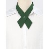 Allegra K Women's Solid Adjustable Button School Uniform Criss-Cross Bow Ties - 3 of 4