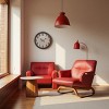 FURNIinspire Wall Clocks Round Decorative Wall Clock Living Room Hanging Clock Modern Timepiece Home Wall Decor, Brown, 20"*20"*2" - 4 of 4