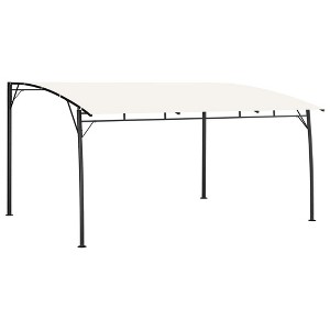 vidaXL Garden Sunshade Awning 157.5"x118.1"x100.4" Cream - 1 of 4