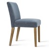 North Linen Dining Chairs Set Of 2,Upholstered Parsons Chairs With Rubberwood Legs-Maison Boucle - 4 of 4