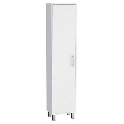 Depot E-Shop 70.8H" Tall Narrow Storage Cabinet with 5-Tier Shelf, 3 Broom Hangers and Metal hardware