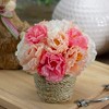 Northlight Hydrangea Springtime Artificial Flower Pot - 6" - Pink - 2 of 3