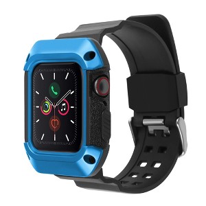 Insten Watch Band with Rugged Bumper Case For Apple Watch 40mm Series 6 SE 5 4, Replacement Strap - 1 of 4