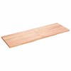 vidaXL Table Top Light Brown 70.9"x23.6"x(0.8"-1.6") Treated Solid Wood Oak - 2 of 4