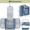 PAVILIA Toiletry Bag Travel Women Men, Hanging Water Resistant Makeup Accessories Cosmetic Organizer Large Essential Kit - 3 of 4